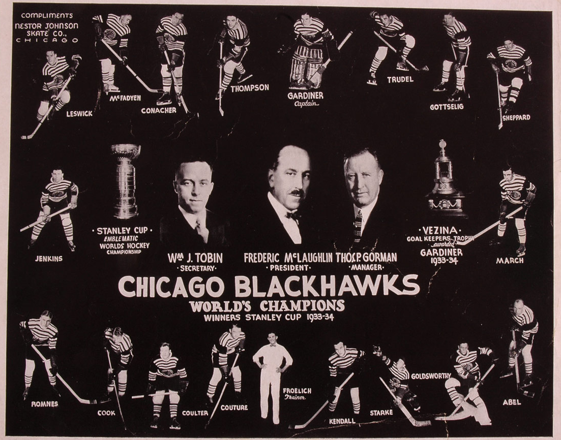 Chicago BlackHawks - Stanley Cup Champions 1934 | HockeyGods